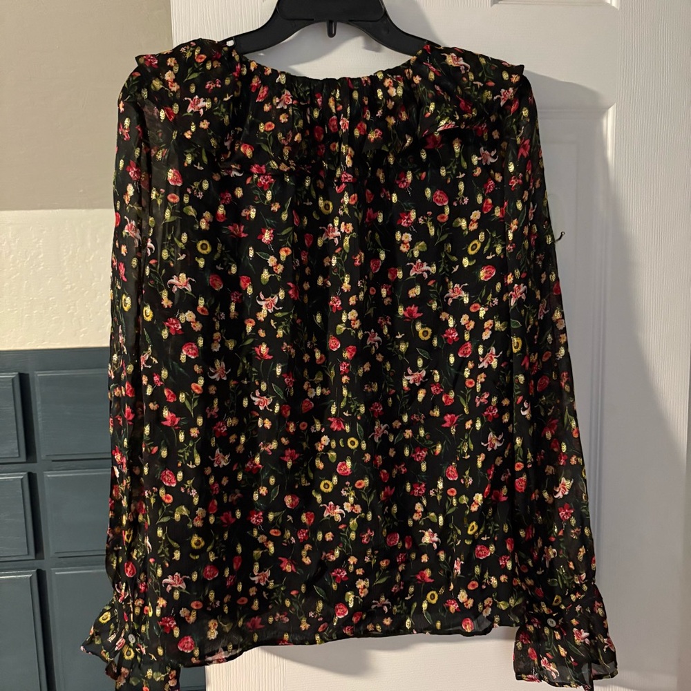 J.Crew Ruffle Floral Top - Picture 7 of 9